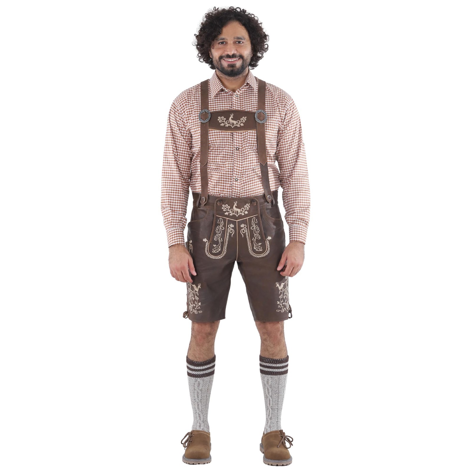 Lederhosen Store | Oktoberfest Trachten Short Lederhosen for Men | Traditional