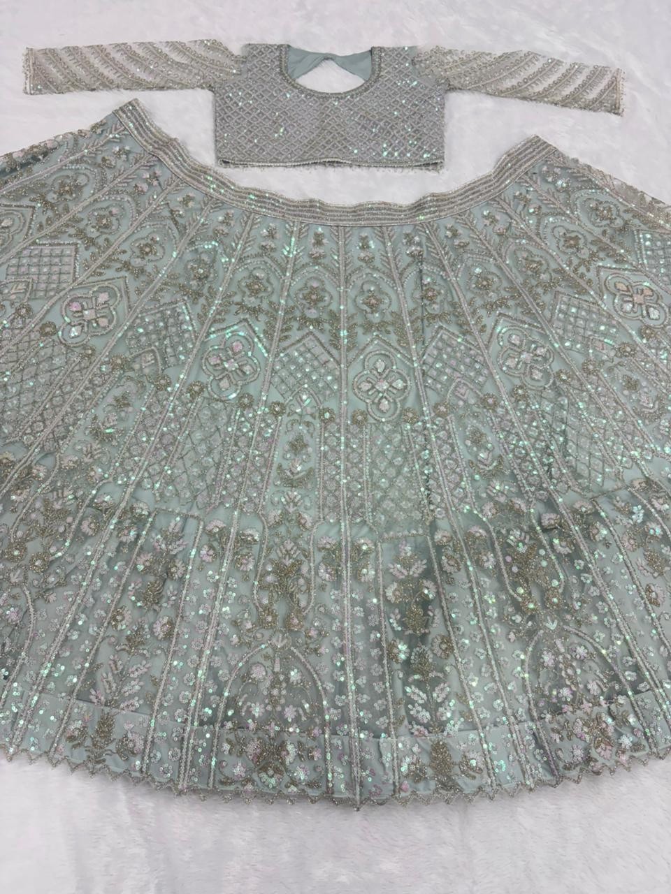 Premium Butterfly Soft Net Lehenga Embellished With Beautiful T Embroidery