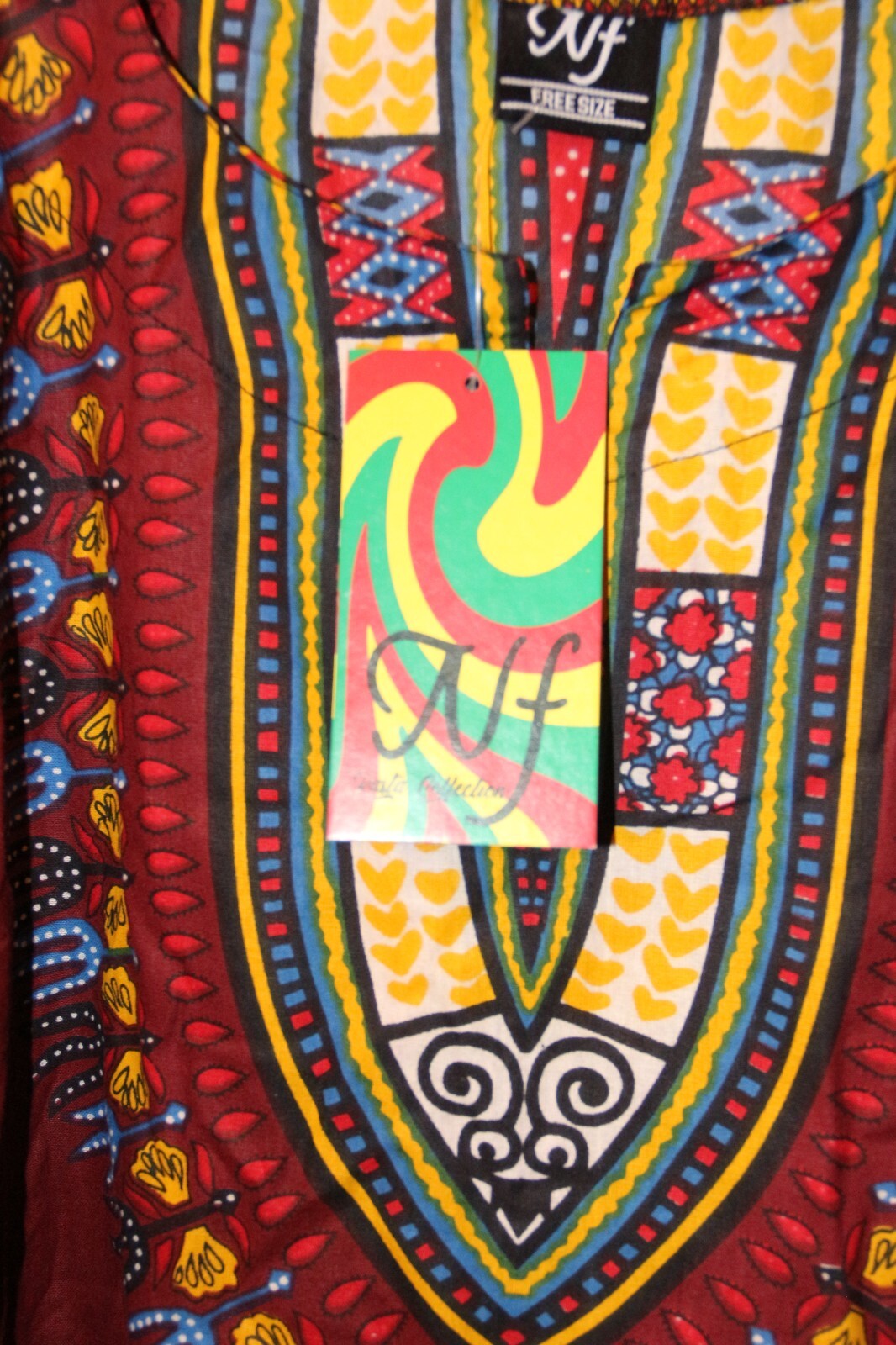 Unisex NF Multicolored Dashiki NWT