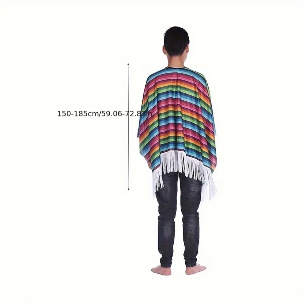 Mexican themed Pancho costume Halloween one size fits most