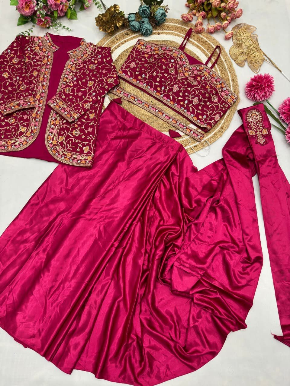 Ready-to-Wear Designer Saree for Adults Bollywood Party and Indian Pakistani Wed