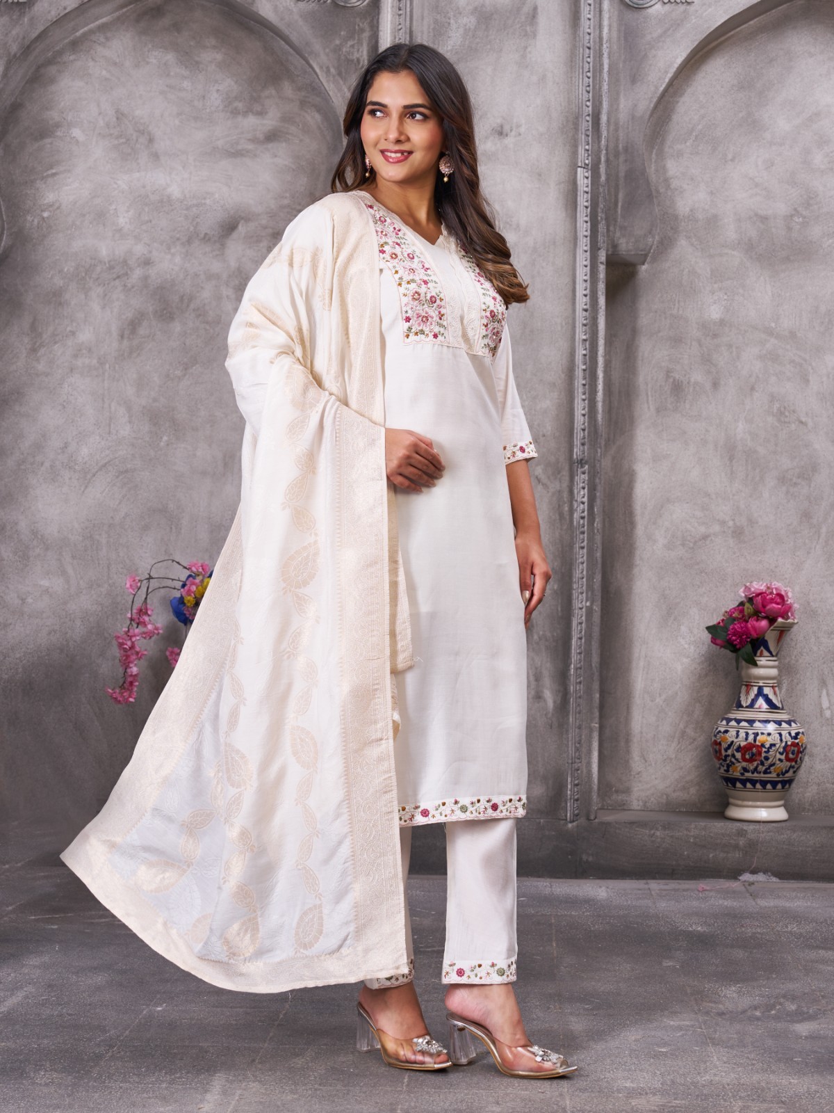 Ready to Wear Indian Kurta Readymade Stitched Printed Cotton Dress Women