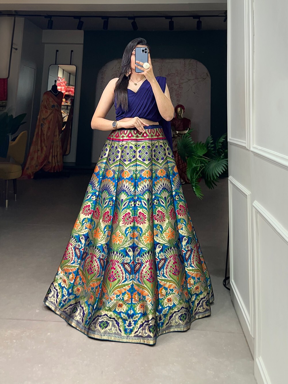 BRIDAL DESIGNER BOLLYWOOD WEDDING INDIAN WOMEN LENGHA PARTY WEAR LEHENGA CHOLI