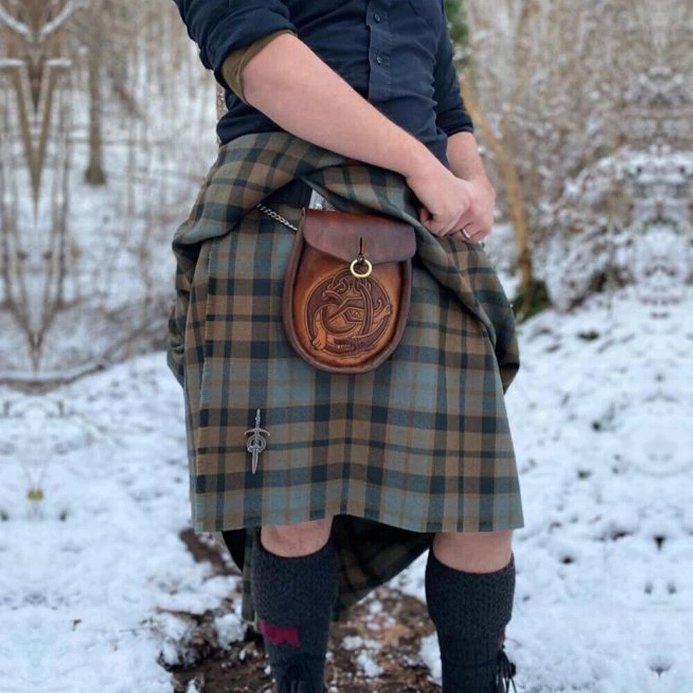 Traditional Scottish Vintage Great Kilts Men’s Tartan Great Kilt 16th Century