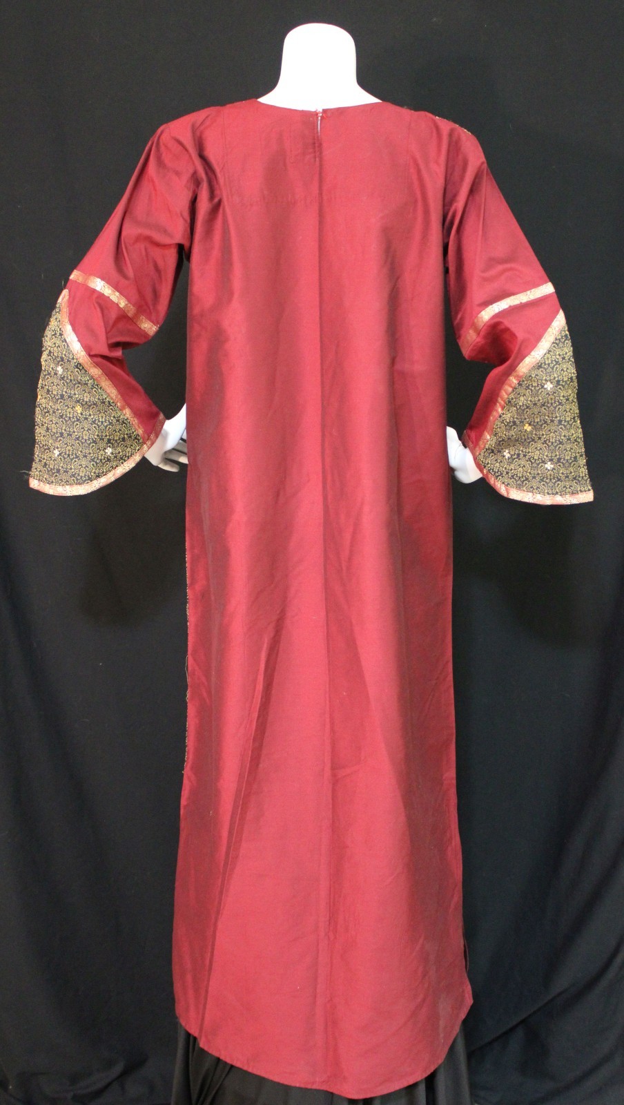 Sameera Fashions India Size Small Maxi Kurti Burgundy & Mixed Prints Full Sleeve