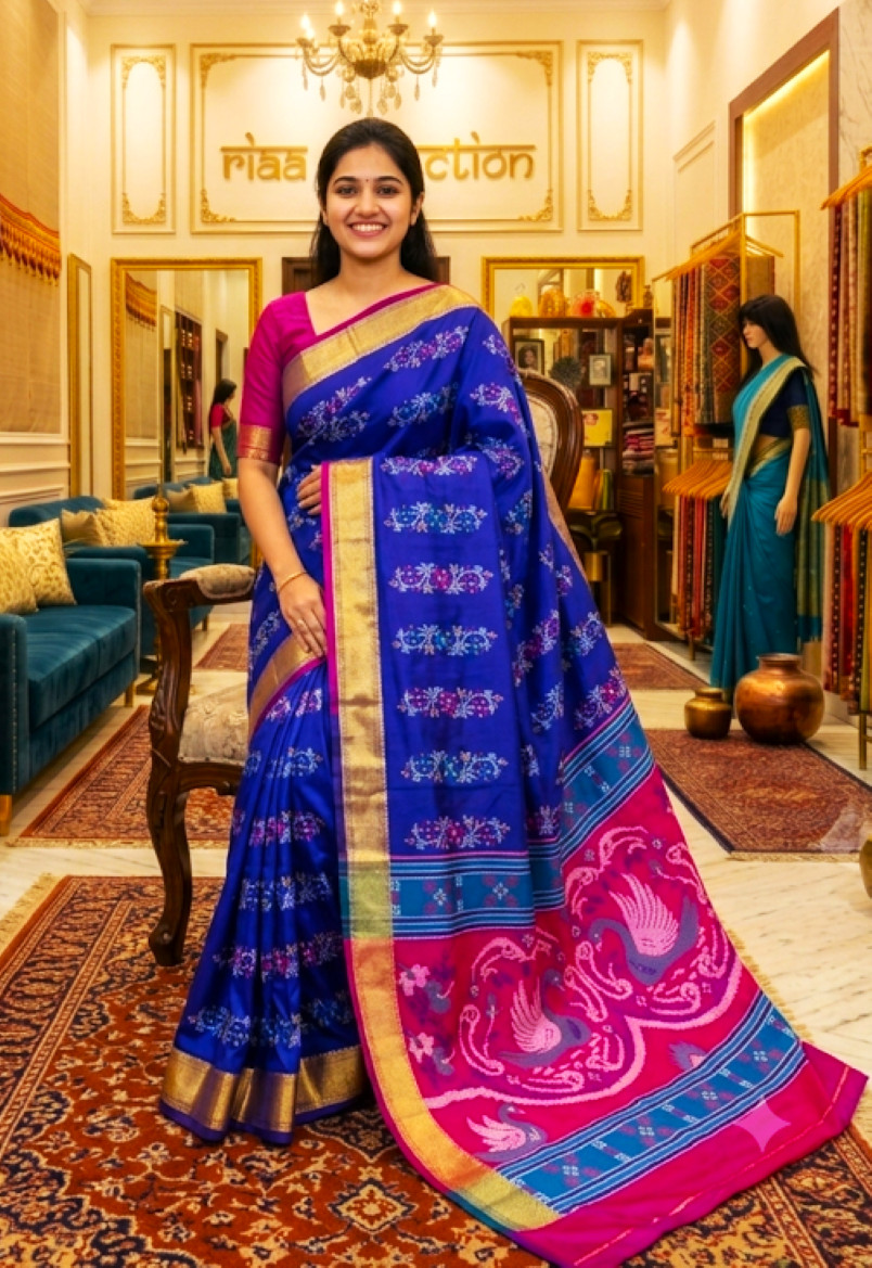 Graceful Indian Authentic Pure Kalakshetra Katan Silk Handwoven Ethnic Saree