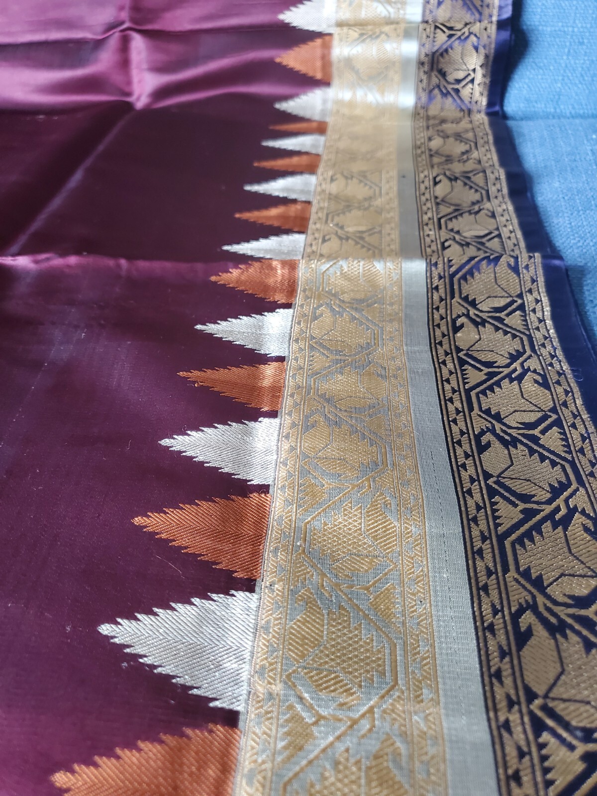 Women Designer Traditional Aithentic Valkalam Saree Handloom Indian Wedding