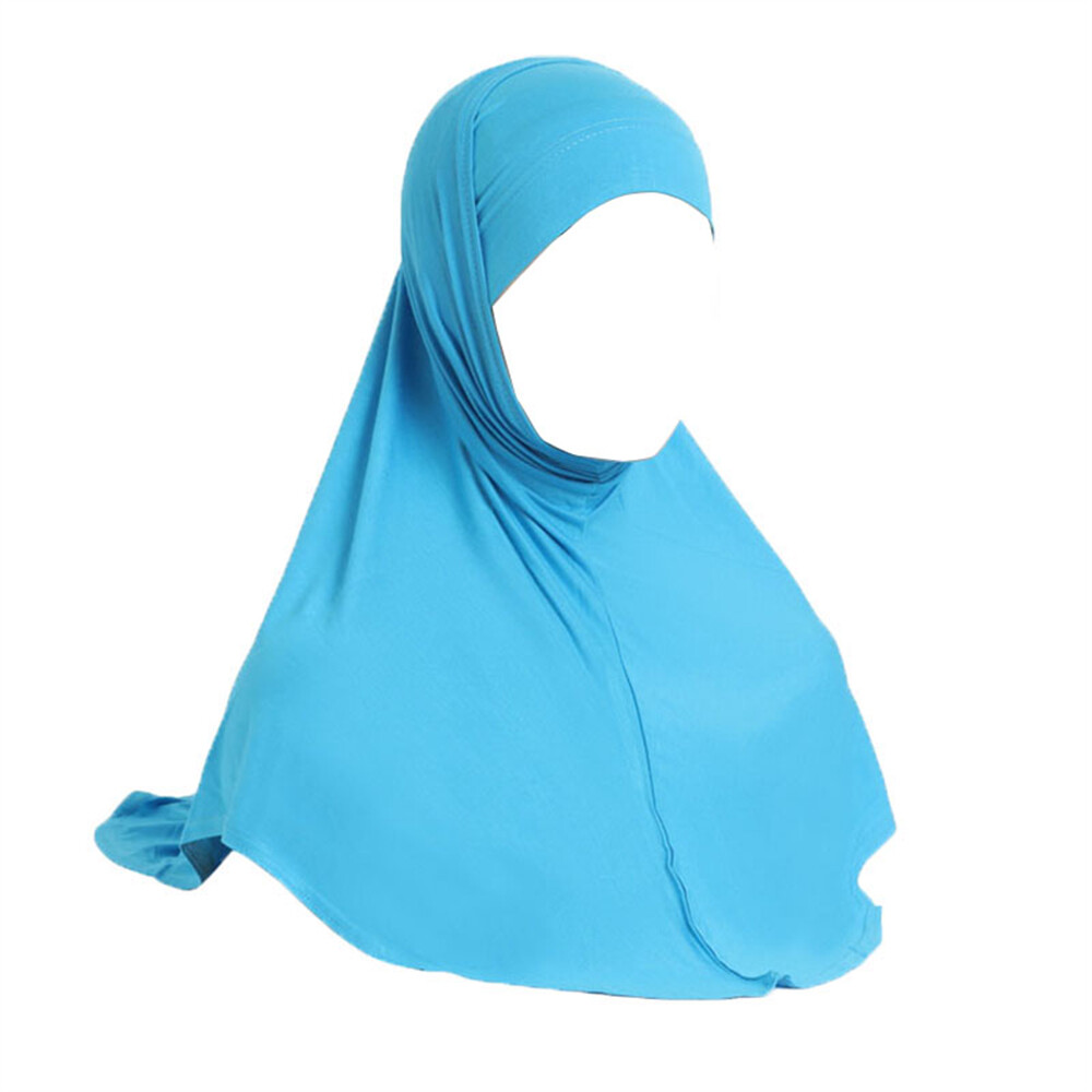 2Pcs Sets Muslim Women Hijab Shawl Wrap Amira Khimar Instant Headscarf Prayer
