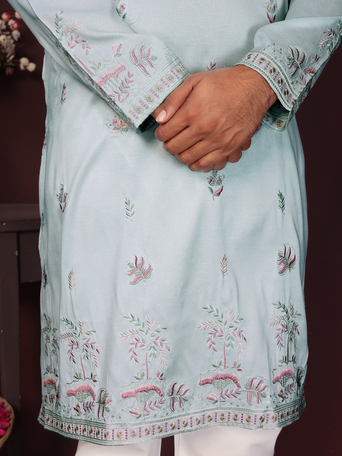 Men’s Indian Kurta Set | Readymade Raymond Cotton Suit | Elegant Festive Outfit