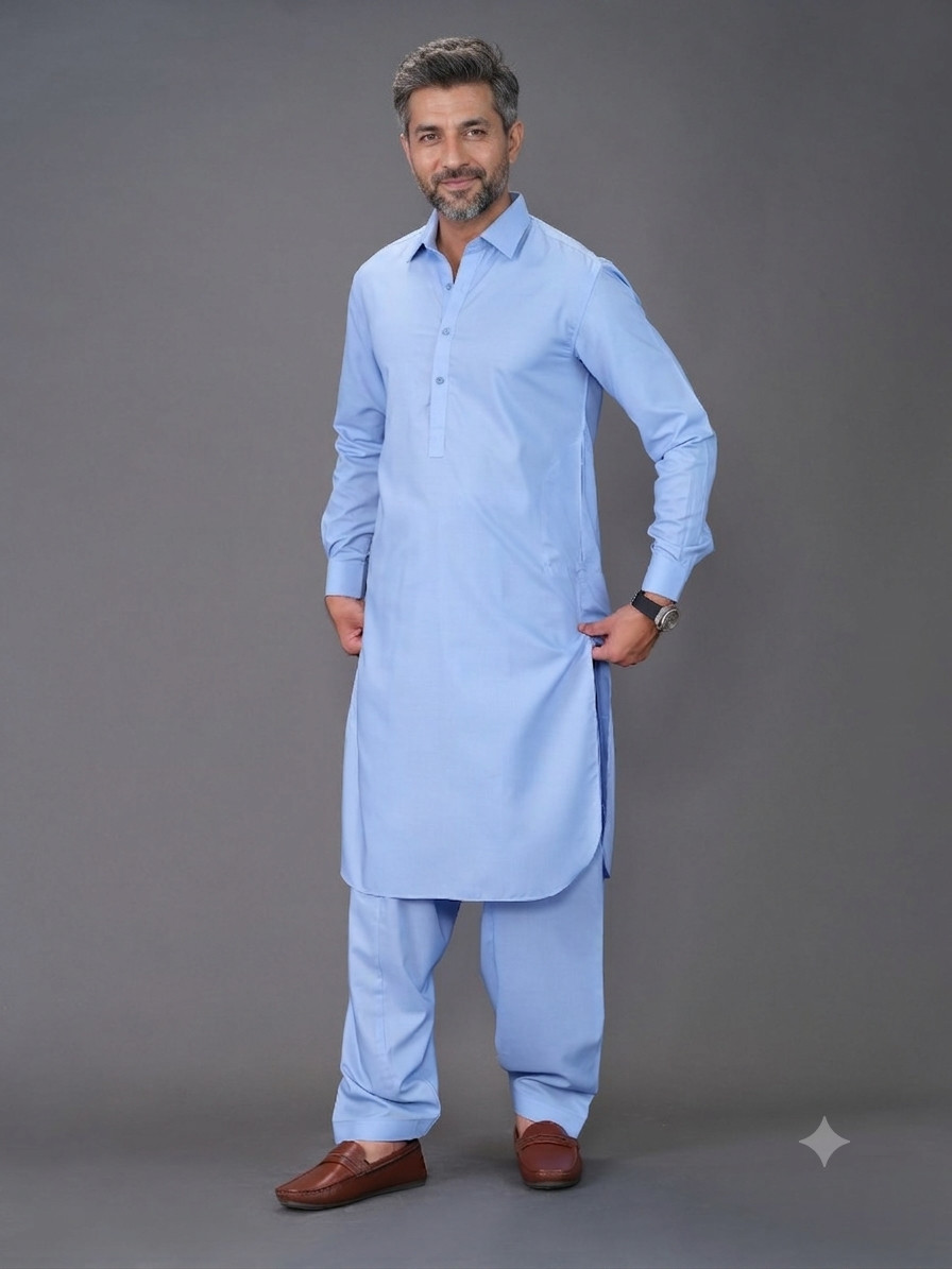 4 Meter Unstitched Mens Wash n Wear Suit Fabric | Pakistani All Season