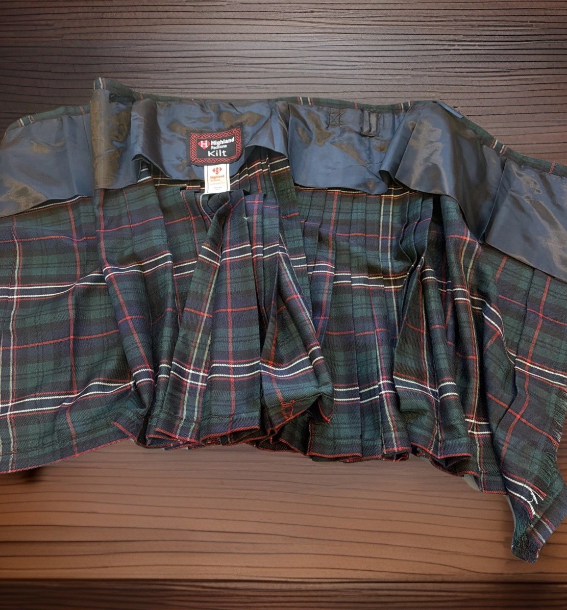 Scottish Highland Redstone Scottish National Tartan Kilt Men Size 30-32