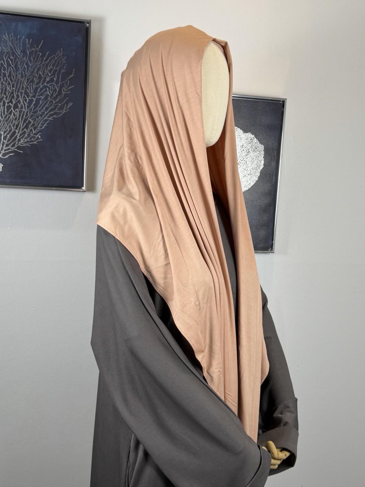 Women’s Hijabs & Niquabs Free Size Cotton Blend in Gray, Brown, Red, Beige, Blue
