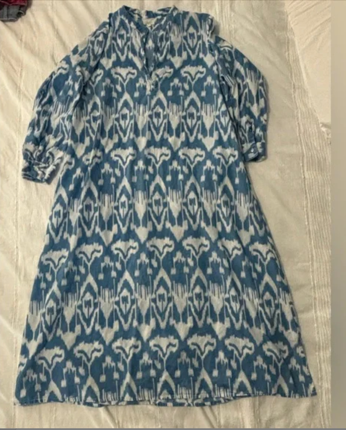 Livro Classic Kurta blue ikat size XL