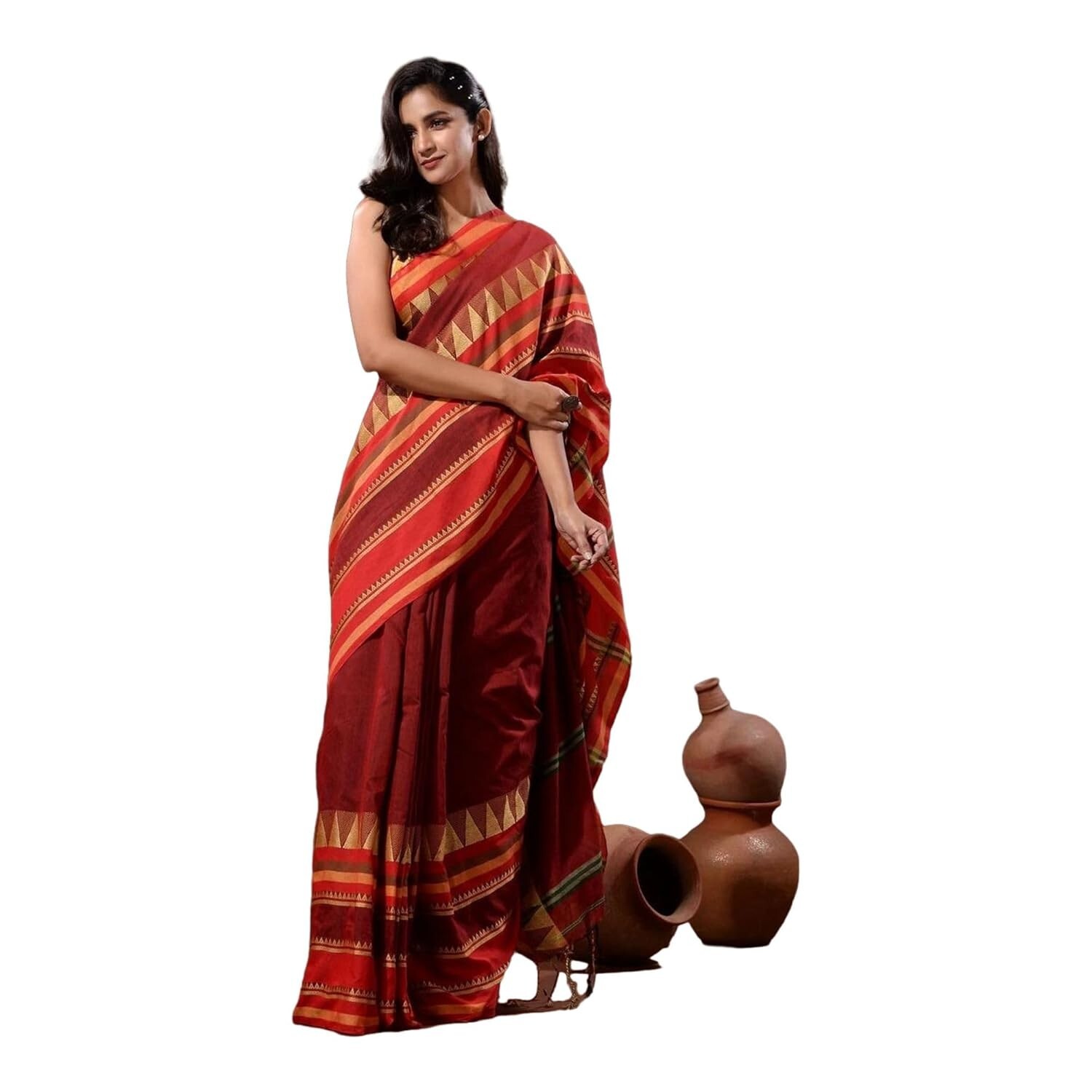 Narayanpet Handloom cotton saree (With Blouse Piece)
