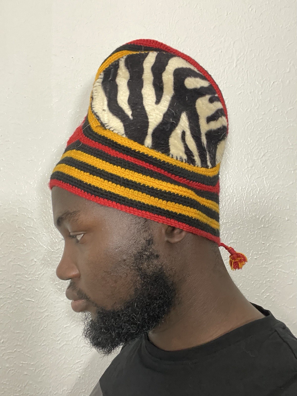 Men’s African Traditional Native Hat, Northwest Bamenda, Baffousam, Nso Hat