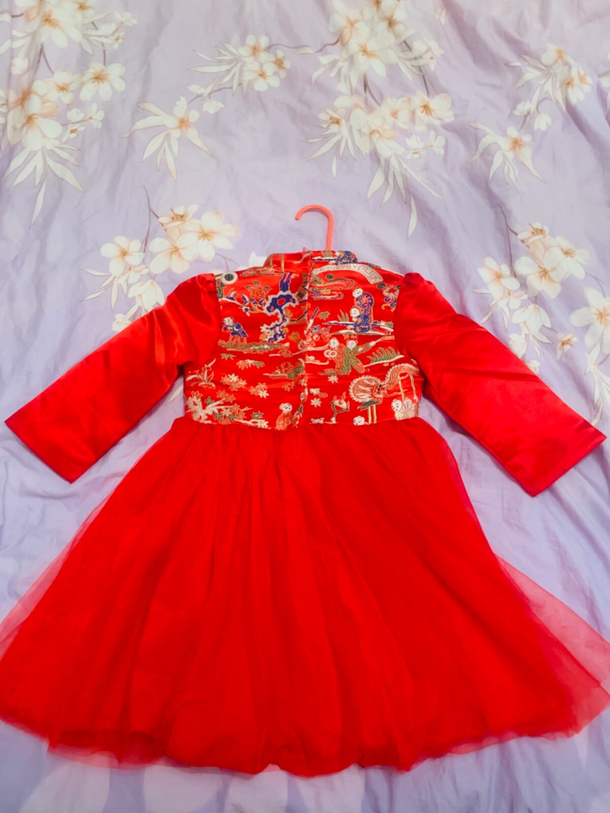 Chinese New Year Traditional Kids Tang Suit 120cm