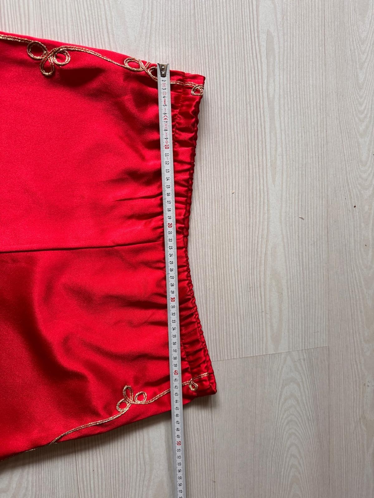 Turkish Wedding Dress, Red Bindalli Shalwar, Ethnic Folklore Costume