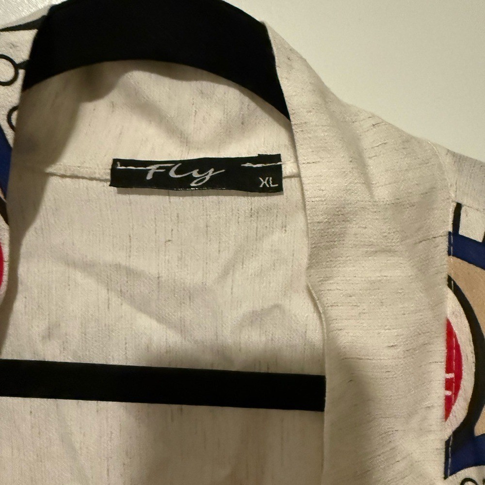 Embroidered Cream Kimono with Eye Design