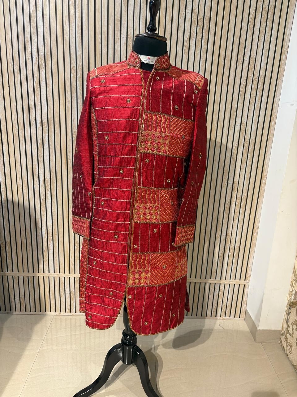 Richart Sherwani Men Traditional Indian Pakistani Wedding Groom And Groomsmen
