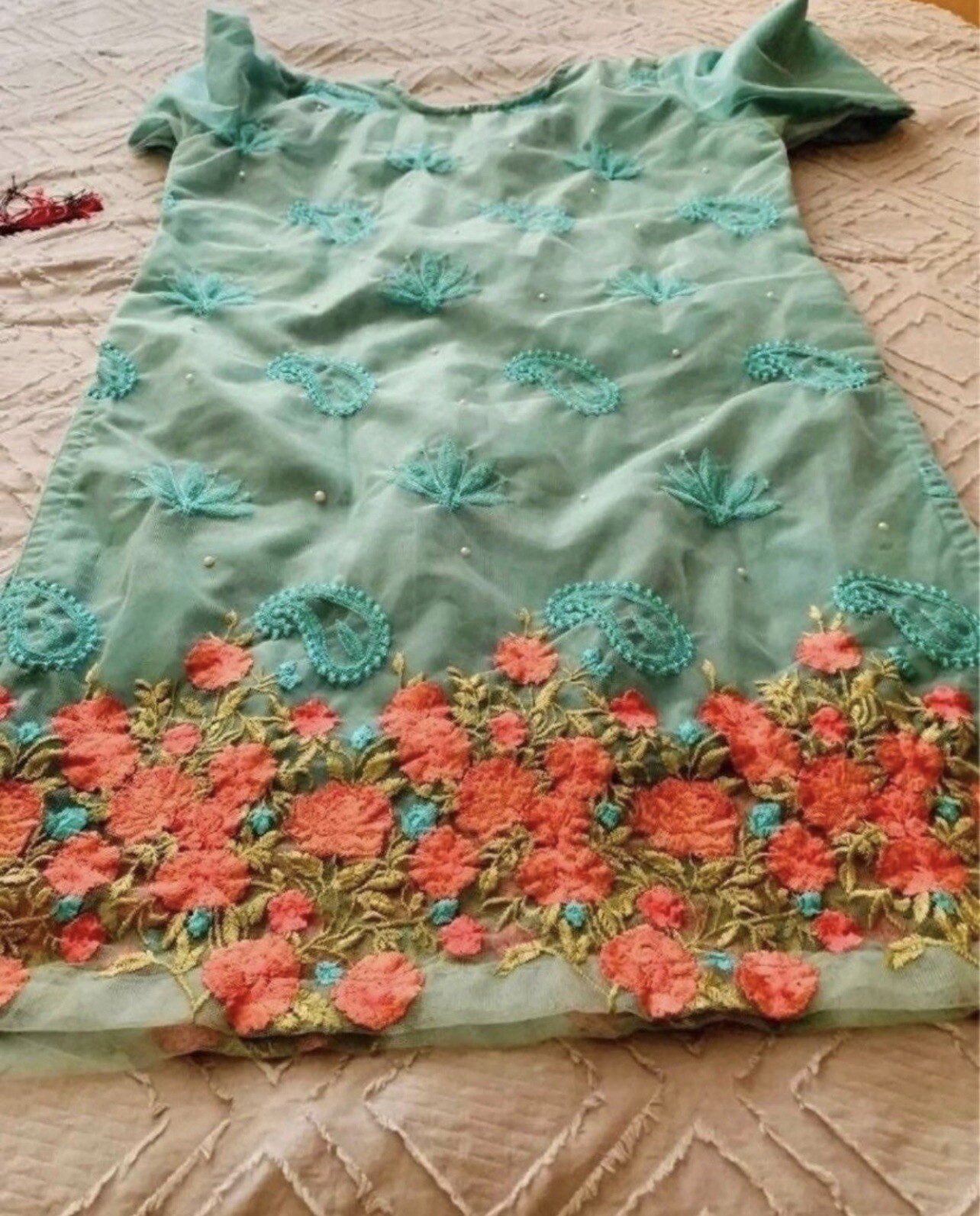Pakistani India Fancy Embroidery Stitched Dress
