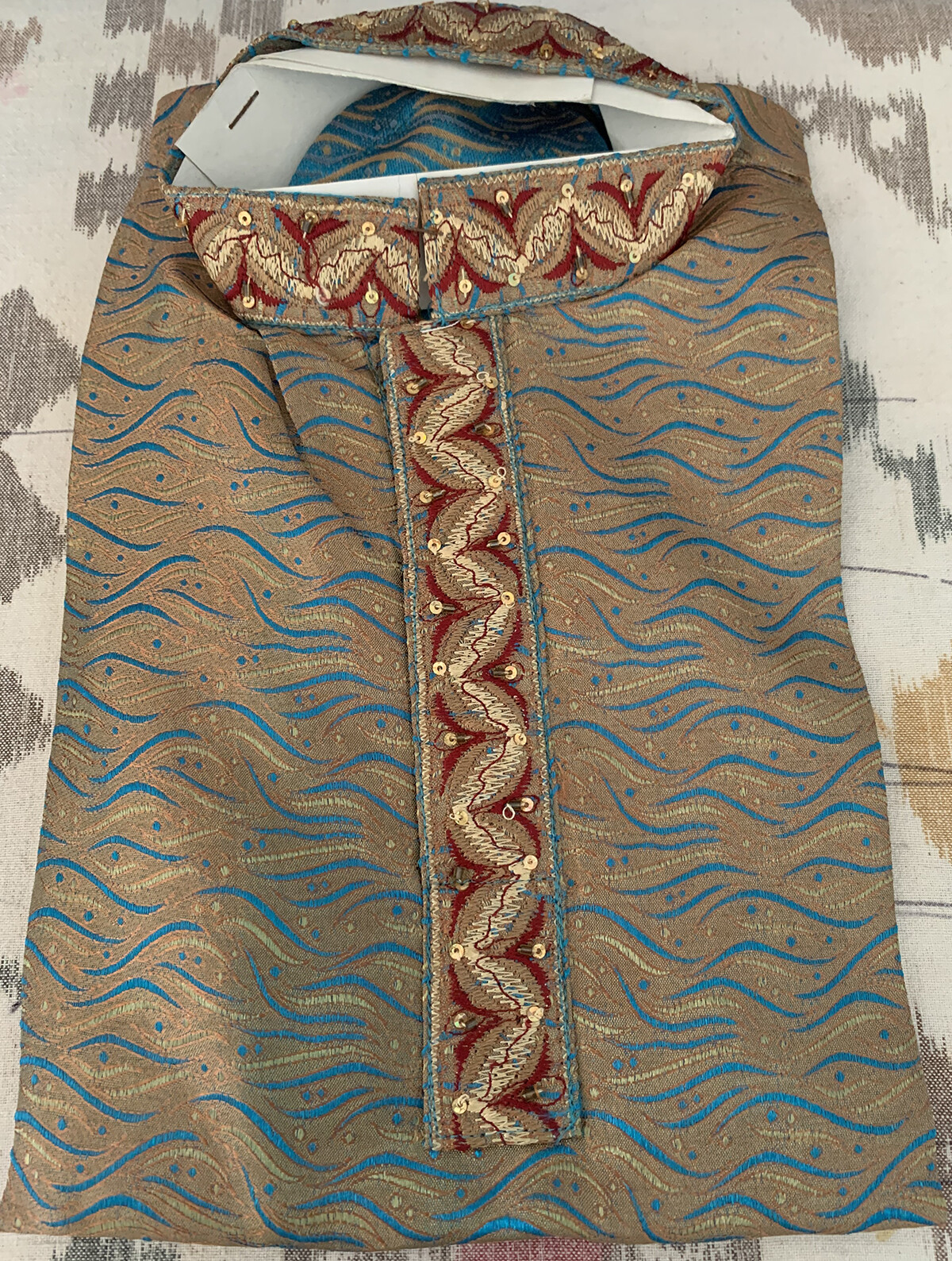 Brown Designer Indian Boys kurta Pajama Set for Age 3,4