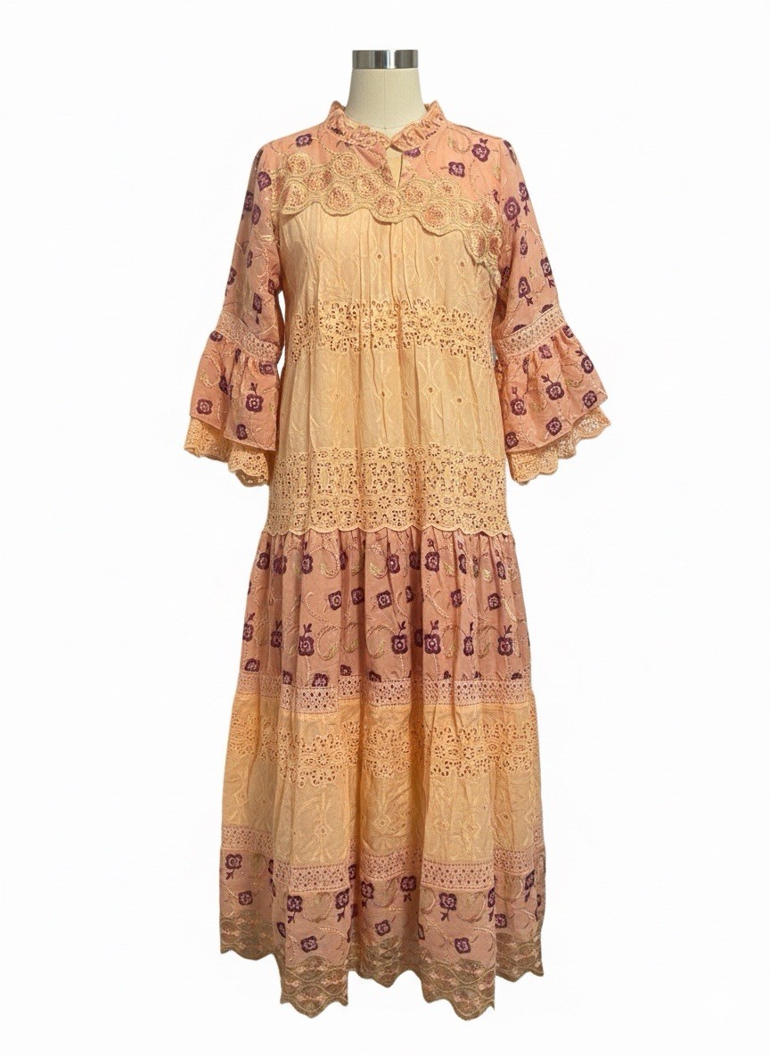 African Women Dress from Senegal 3 Pieces L