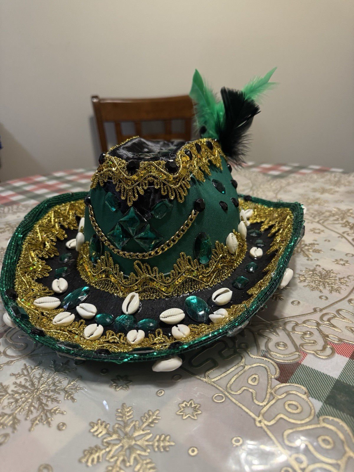 Sombrero para Oggun Ogun Handmade Sombrero Hat Iyawo Ifa OSHA Santería Yoruba