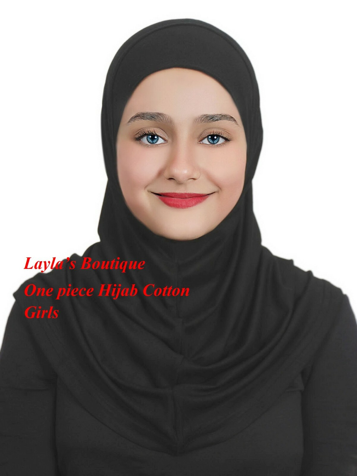 One Piece Muslim Kid Girls Hijab Amira Scarf Turban Headscarf Wrap Shawl Islamic