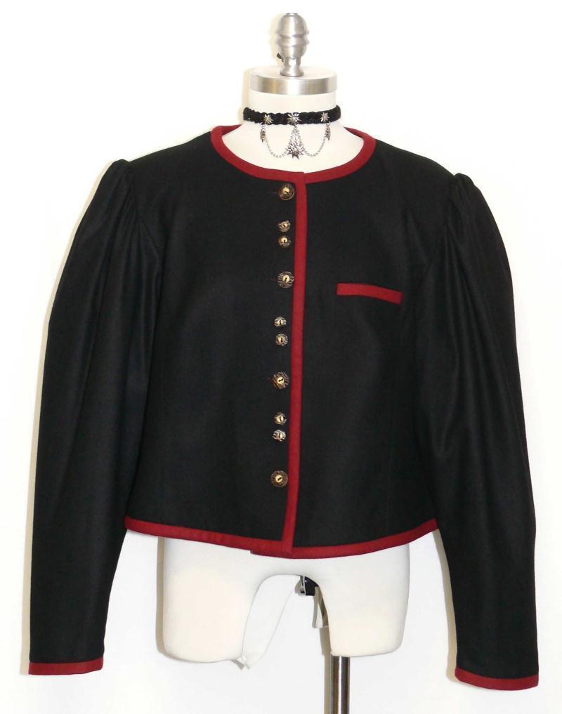 BLACK ~ COTTON German Women SUMMER Hunting Riding Dress Skirt Pants JACKET 16 L