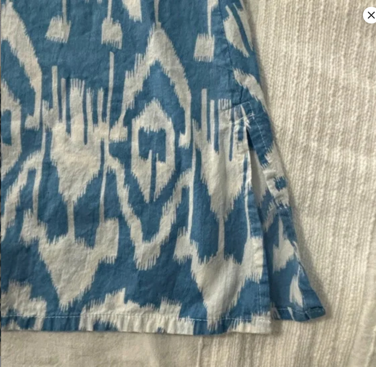 Livro Classic Kurta blue ikat size XL