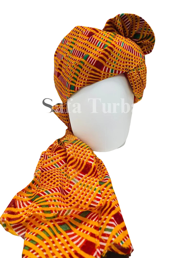Indian Wedding Printed Bandhani Safa for Baraati Headwrap for dulha/baraati