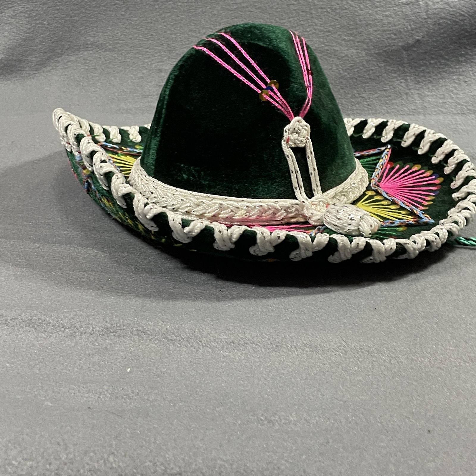 Helene Hat Sombero S Velvet Embroider Sequin Fiesta XXXXX Western Mexico Calidad