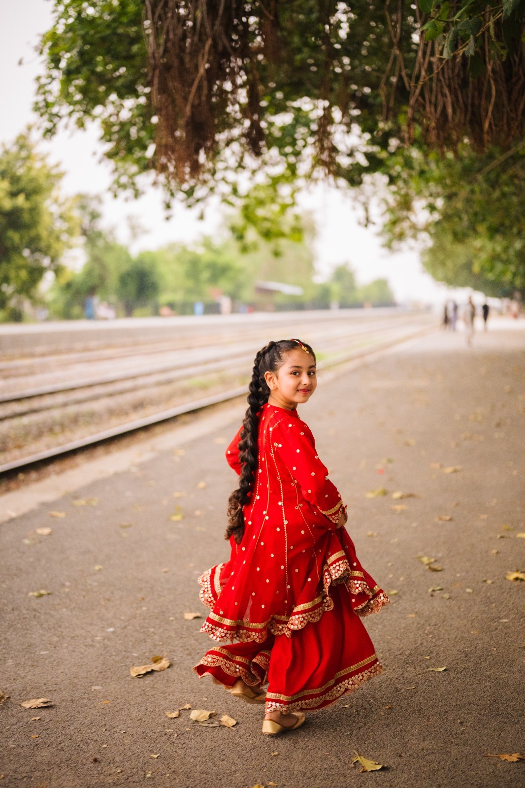 Pakistani mother /daughter matching outfit/ 2 pcs lined dress with plazo pants