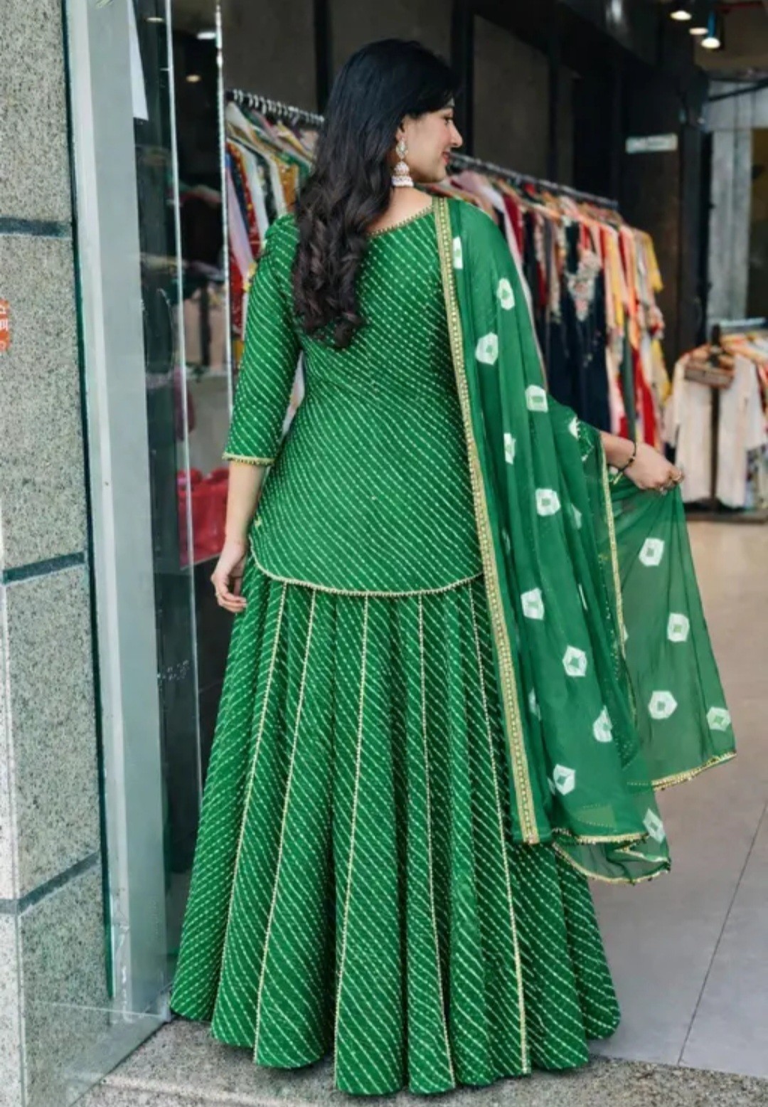Women New Tranding Party Wear Anarkali Kurti With Skirt Designer Dupatta Set….