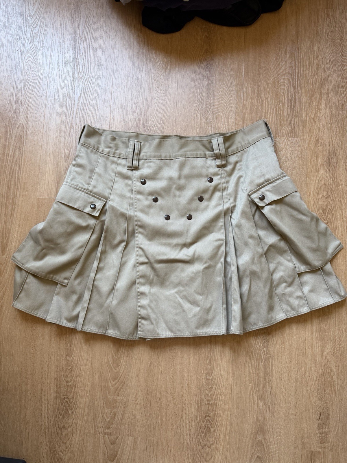 Utilikilt Kilt Mens 44 Waist Length 21 Khaki Brown Cargo Tactical Heavy Workwear