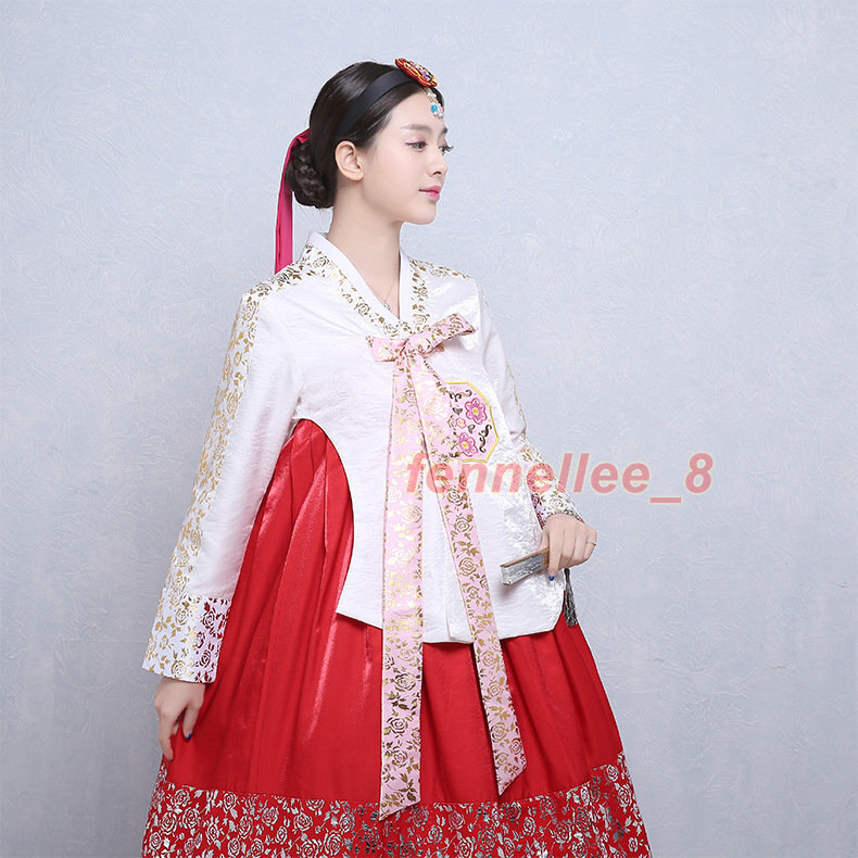 Women’s Hanbok Dress Traditional Korean Dress National Dress Set Stage Costumes