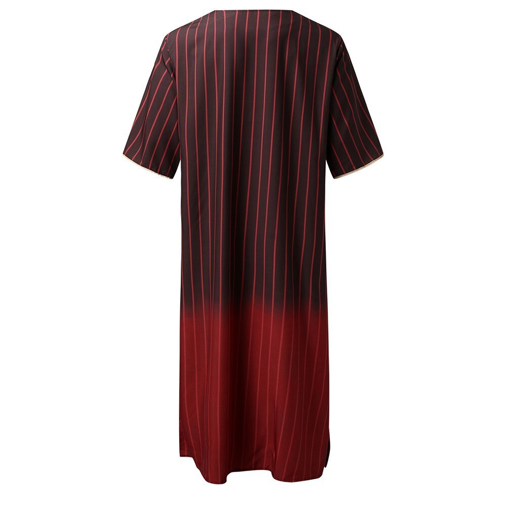 Mens Muslim Clothing Saudi Arab Jubba Kaftan,Dishdash,Thobe,Long-Sleeve