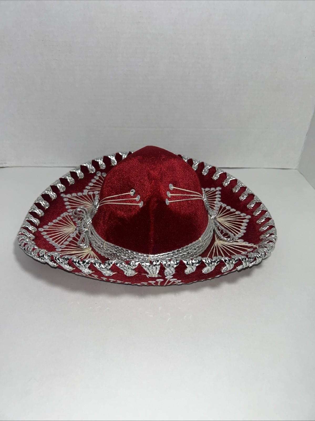 SALAZAR YEPEZ KIDS MARIACHI MEXICAN SOMBRERO HAT RED VELVET