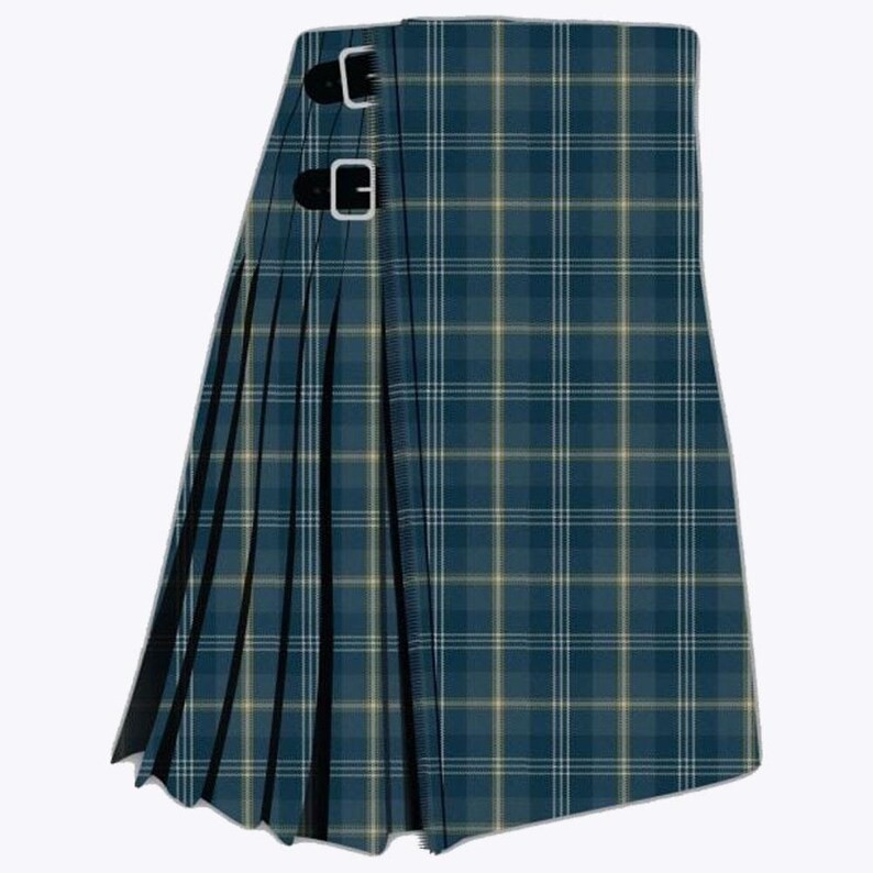 Scottish Traditional Handmade Gorman Blue Tartan Kilt for men Custom Made