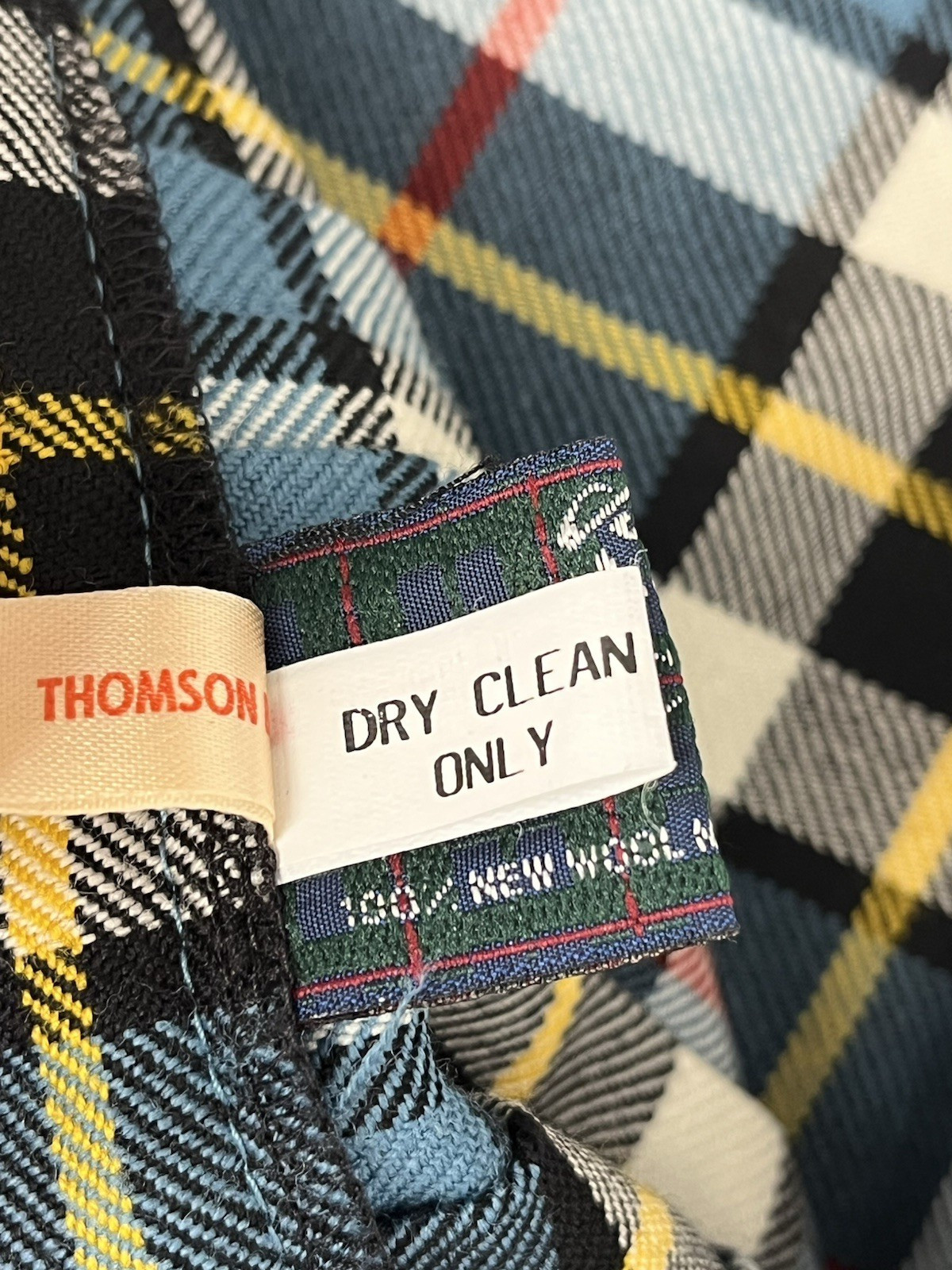 Lochcarron of Scotland Kilt Thomson Blue Tartan 38″ Waist 26″ Length 100% Wool