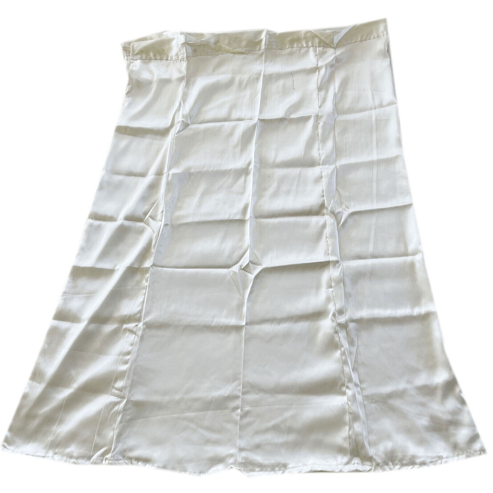 White Underskirt Readymade Satin Petticoat Sari Inner Wear Warp Skirt L-37″