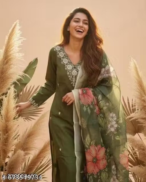 Indian Salwar Kameez Suit Readymade 3Pc Women Party Wear Dress Dupatta