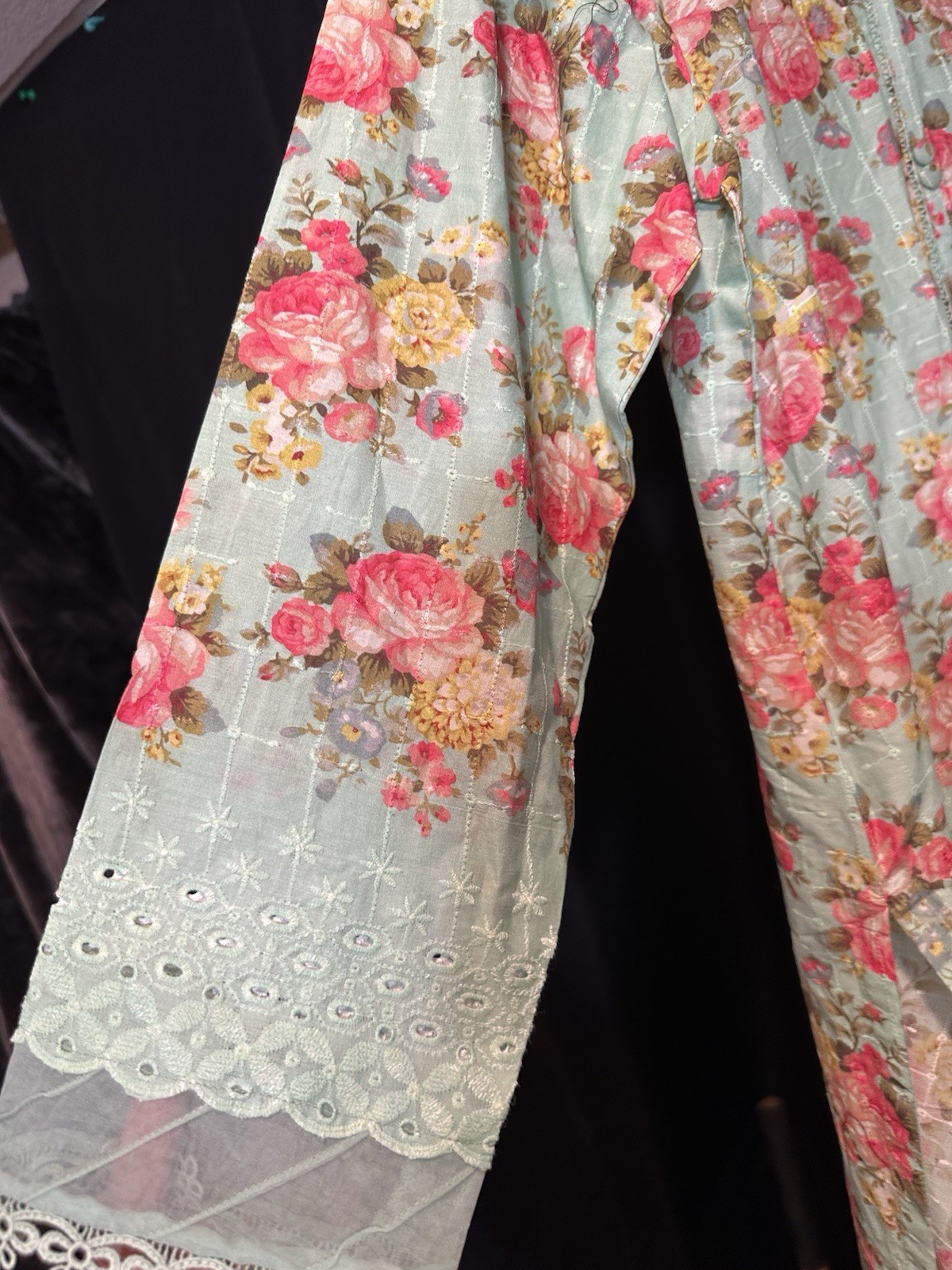 ‼️ CLEARANCE ‼️PREMIUM Sadabahar Brand Swiss Lawn Emb Beautiful 3 Pc-medium -$30