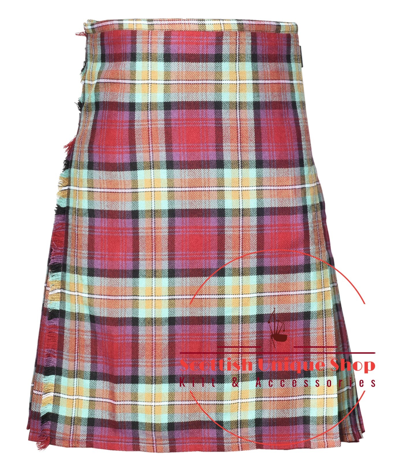 Scottish Traditional Isle of Skye Tartan 8 yard kilt for Men’s Custom Size Kilts