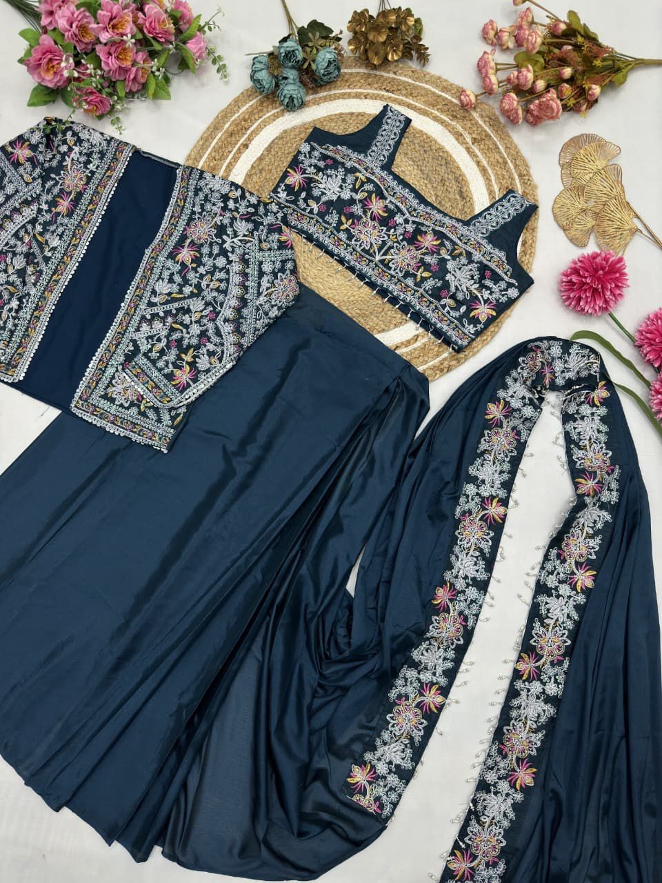 Ready-to-Wear Designer Saree for Adults Bollywood Party and Indian Pakistani Wed