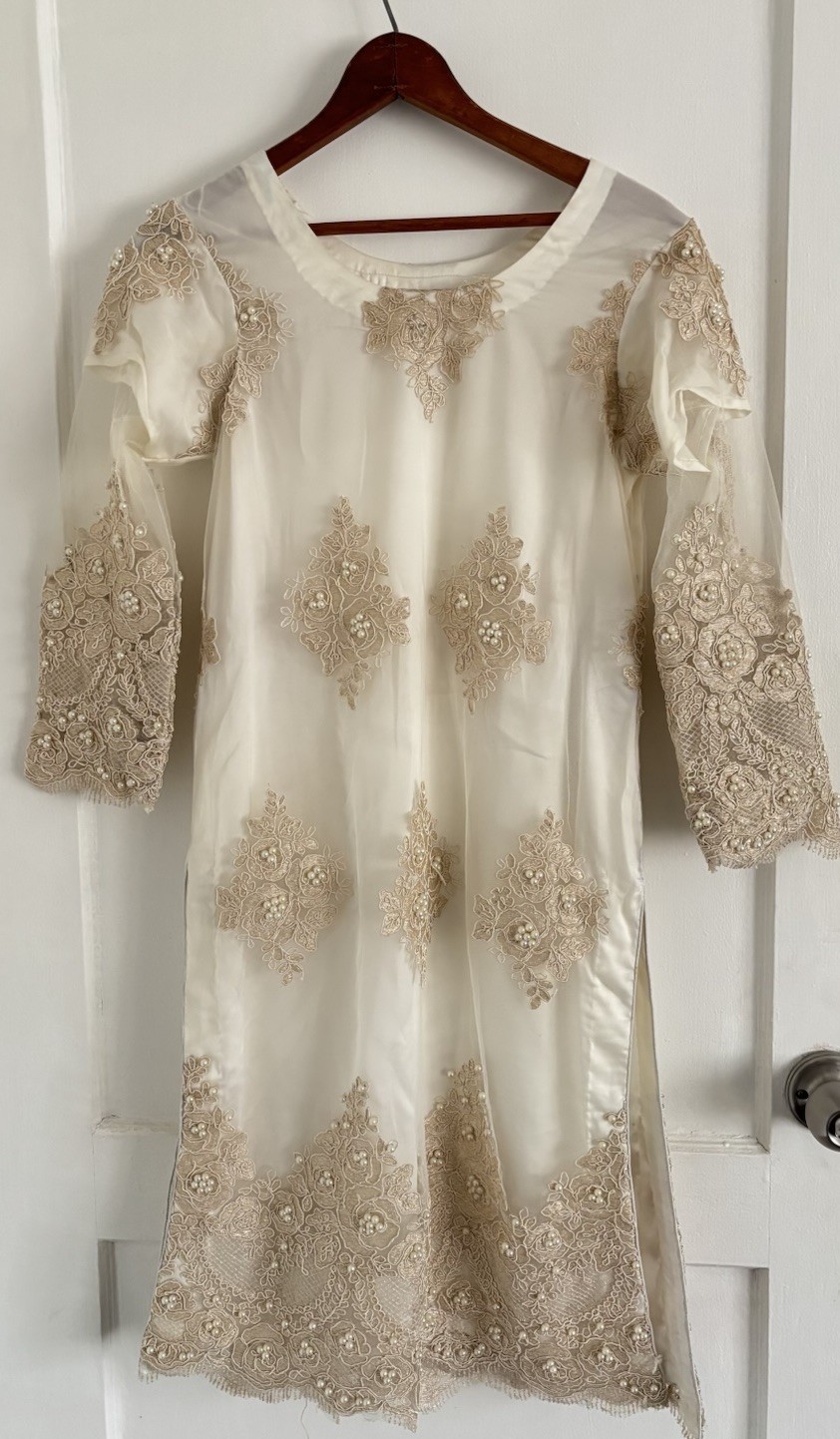 Beaded 3 Piece (Net Kameez/Trouser/Net Dupatta)