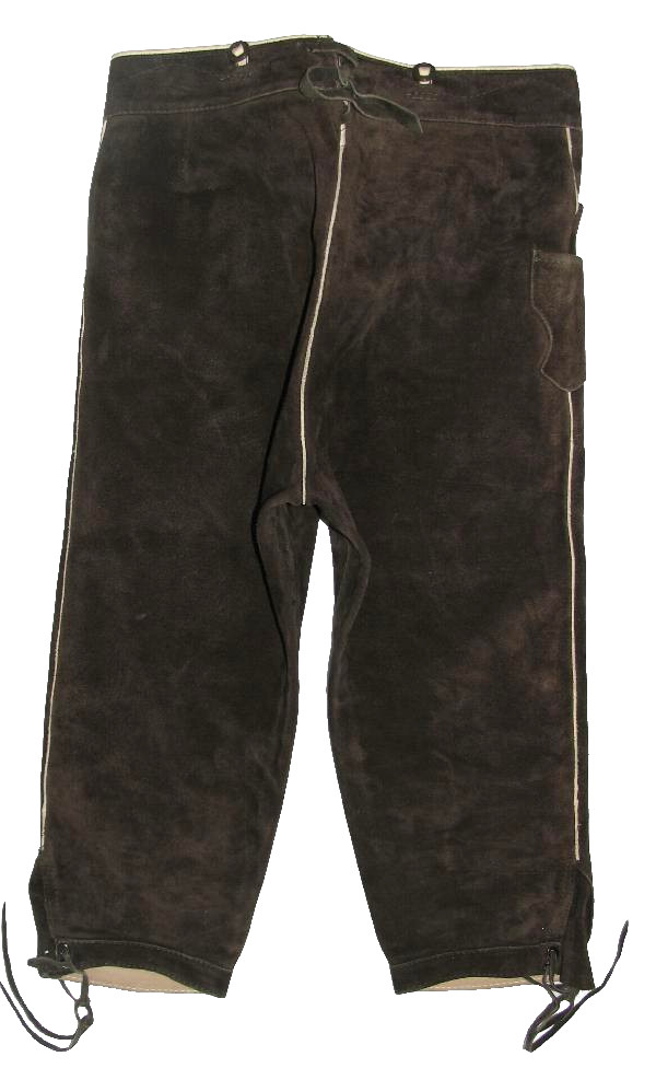 Beckert Men’s Costume Trousers/Knee-Breeches – Leather Pants IN Dark Brown About