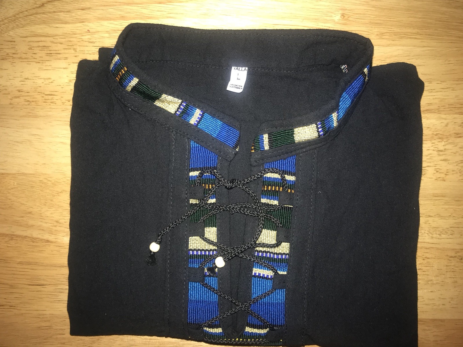 Camisa Tipica Chapina Talla L, 5 Colores, Guatemalan Hand Made Shirt Size L 5 Co
