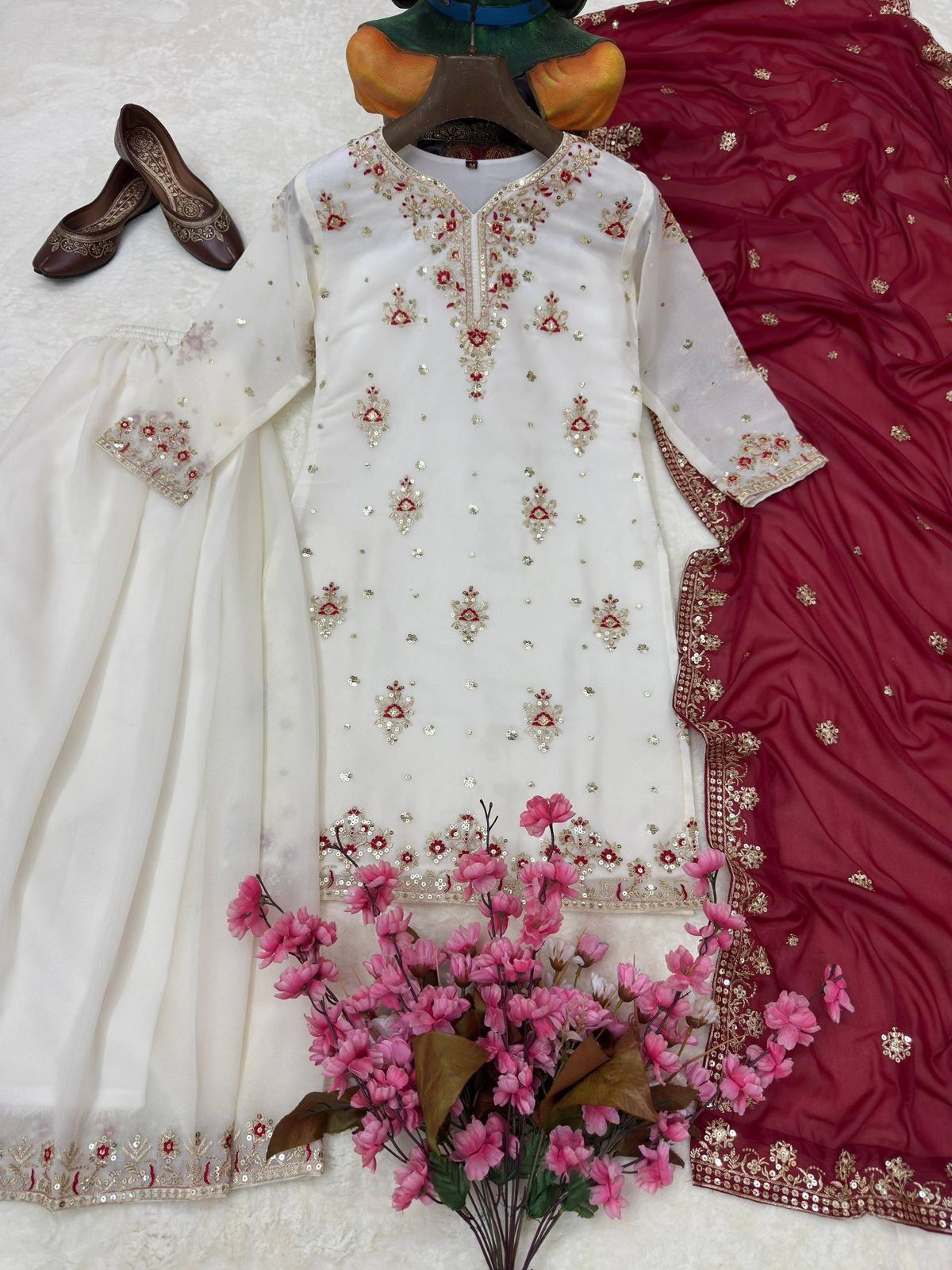 Designer Indian Pakistani kurti plazzo Bollywood Dress Party Wear Suit wedding