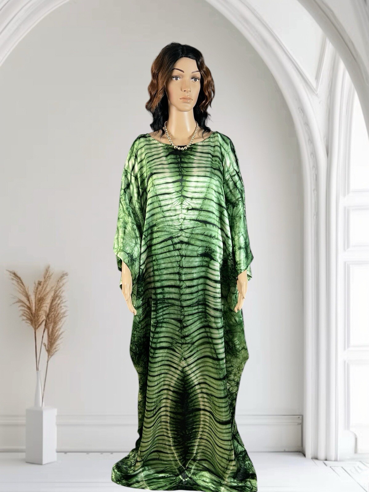 Elegant Silk Kampala for Any Occasion, Fit Size M, L, XL. & One size Fit All